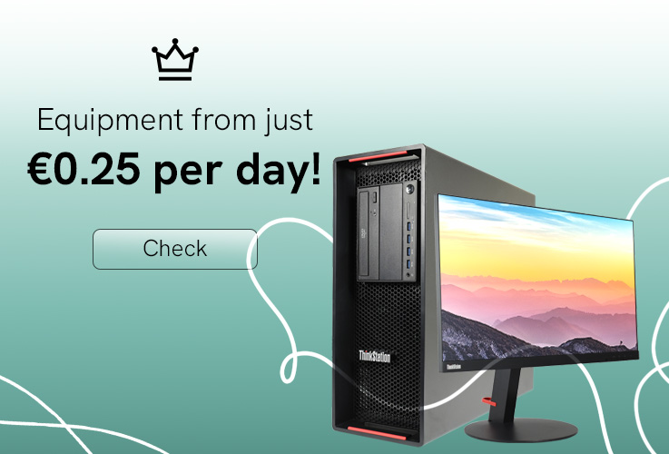 Equipment from just €0.25